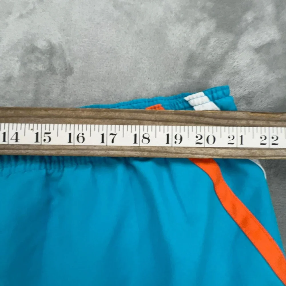 Sand N‎ Sun Mens Swim Trunks Turquoise Blue Orange White Stripe Board Shorts XL